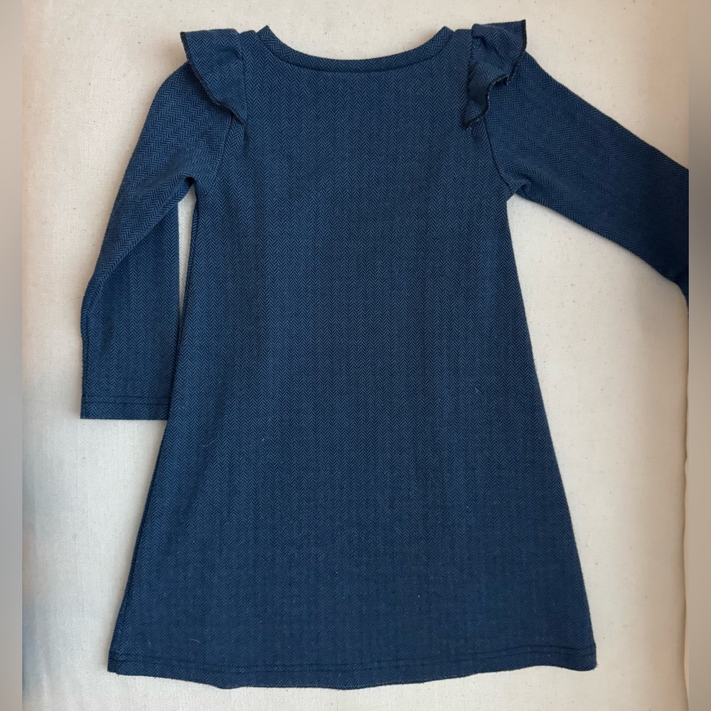 Deux par Deux Navy Ruffle Dress - Picture 6 of 6